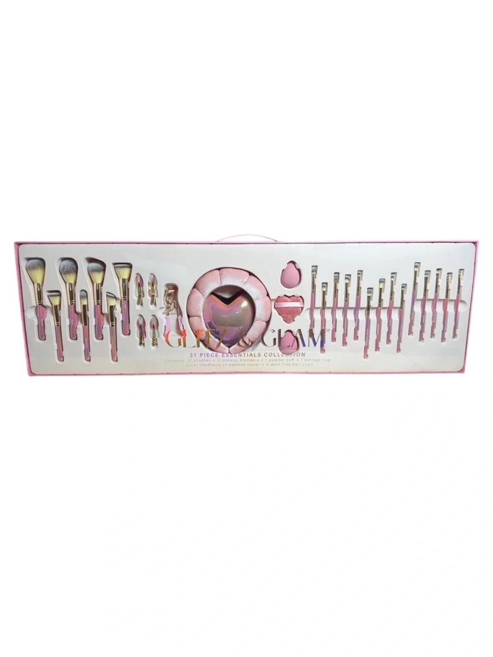 Glitz & Glam | Juego de pinceles de colección Iridesent Heart 31 pieces